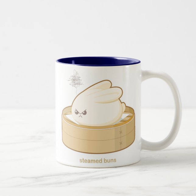 Tasse 2 Couleurs Petits pains cuits à la vapeur (Droit)