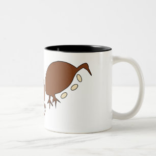 Tasse 2 Couleurs Petroglyphes australiens Oeuf et Oiseaux
