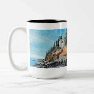 Tasse 2 Couleurs Phare de Bass Harbor