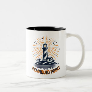 Tasse 2 Couleurs Phare de Pemaquid Point au lever du soleil