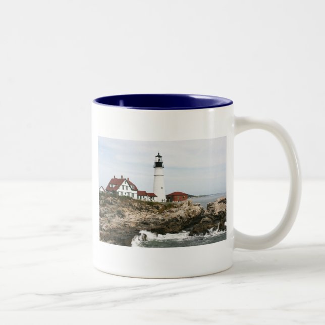 Tasse 2 Couleurs Phare de Portland (Droit)