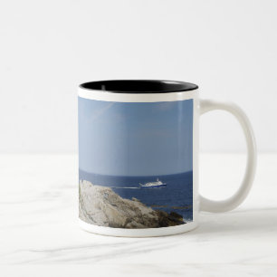 Tasse 2 Couleurs Phare de Portland Head, Cape Elizabeth, Maine,