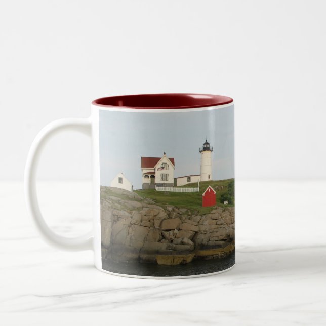 Tasse 2 Couleurs Phare de protubérance, York, Maine (Gauche)