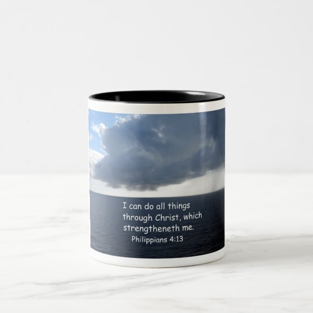 Tasse 2 Couleurs Philippiens 4:13 (Centre)