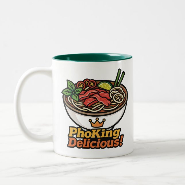 Tasse 2 Couleurs Pho king Delicious ! (Gauche)