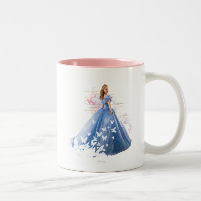 Tasse 2 Couleurs Photo Cendrillon Avec Lettre (Droit)