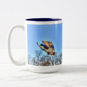 Tasse 2 Couleurs Photo de la faune de Mallard Duck pour les amateur