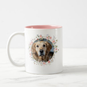 Tasse 2 Couleurs Photo de mémorial de chien personnalisé   Perte d'