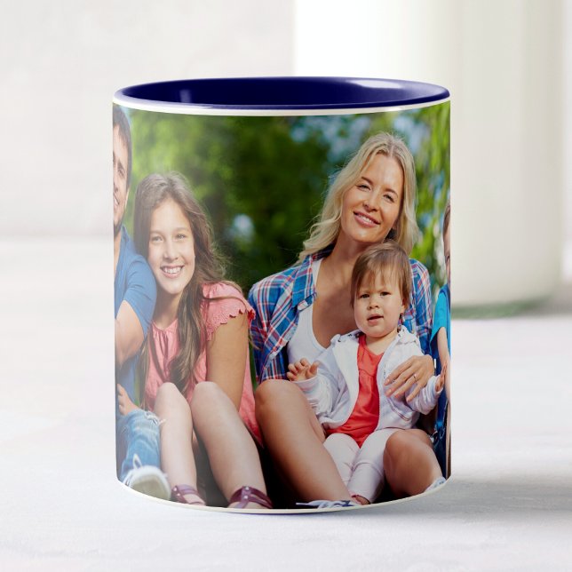 Tasse 2 Couleurs Photo personnalisée Créez votre propre photo (Créateur téléchargé)