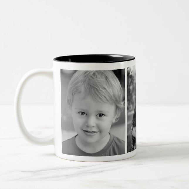 Tasse 2 Couleurs Photo personnalisée Musique (Gauche)