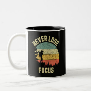 Tasse 2 Couleurs Photographe drôle Appareil photo Ne jamais perdre