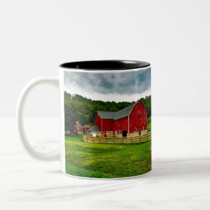 Tasse 2 Couleurs Photographie rurale USA Campagne Paysage pittoresq