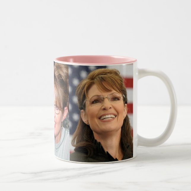 Tasse 2 Couleurs Photos de Sarah Palin (Droit)