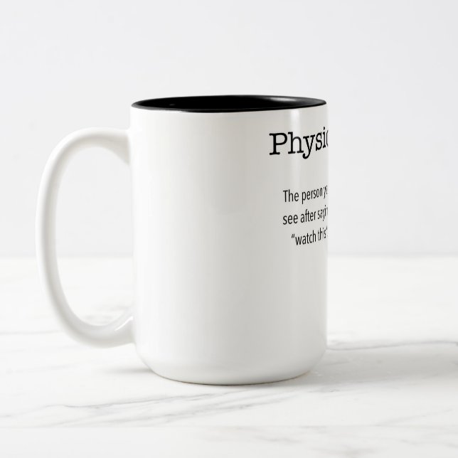 Tasse 2 Couleurs Physiothérapeute drôle de muqueuse (Gauche)