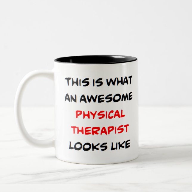 Tasse 2 Couleurs physiothérapeute, génial (Gauche)