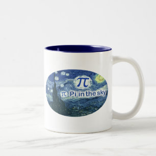 Tasse 2 Couleurs Pi dans le ciel