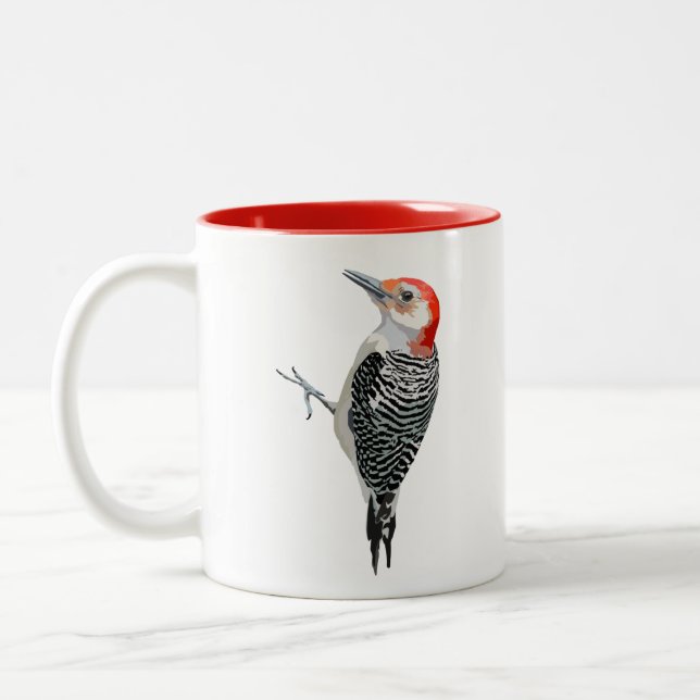 Tasse 2 Couleurs Pic à ventre rouge (Gauche)