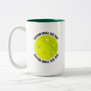 Tasse 2 Couleurs Pickleball & Petit Texte VERT CHASSEUR 425g Person