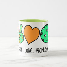 Pickleball Player Cadeau Paix, Amour, Pickleball