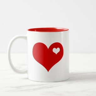 Tasse 2 Couleurs Pièce de mon coeur