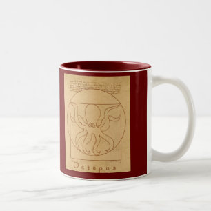 Tasse 2 Couleurs Pieuvre Drôle