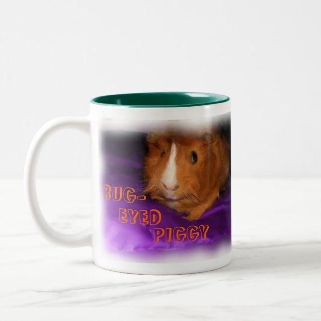 TASSE 2 COULEURS PIGGIE À L'OEIL DE BOGUES BROCHETTE (Gauche)