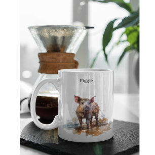 Tasse 2 Couleurs Piglet en jeu, personnalisation
