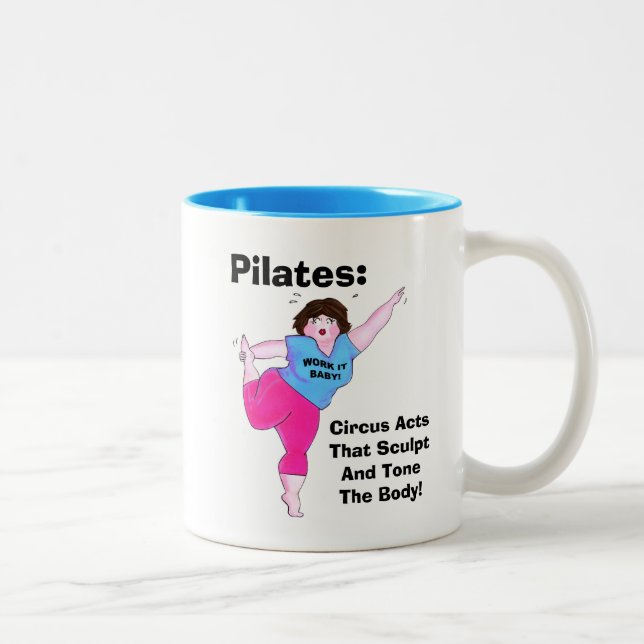 Tasse 2 Couleurs "PILATES - Actes de cirque" (Droit)