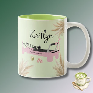 Tasse 2 Couleurs Pilates Princess Rose Reformer & Matcha 