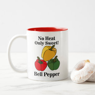 Tasse 2 Couleurs Piment Rouge Vert Jaune Capsicum Poivron Drôle