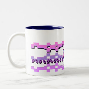 Tasse 2 Couleurs Pink Coffee Bean Fair Isle
