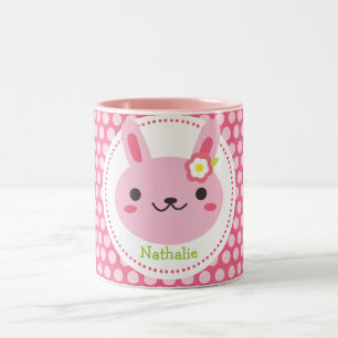Tasse 2 Couleurs Pink Kawaii Bunny