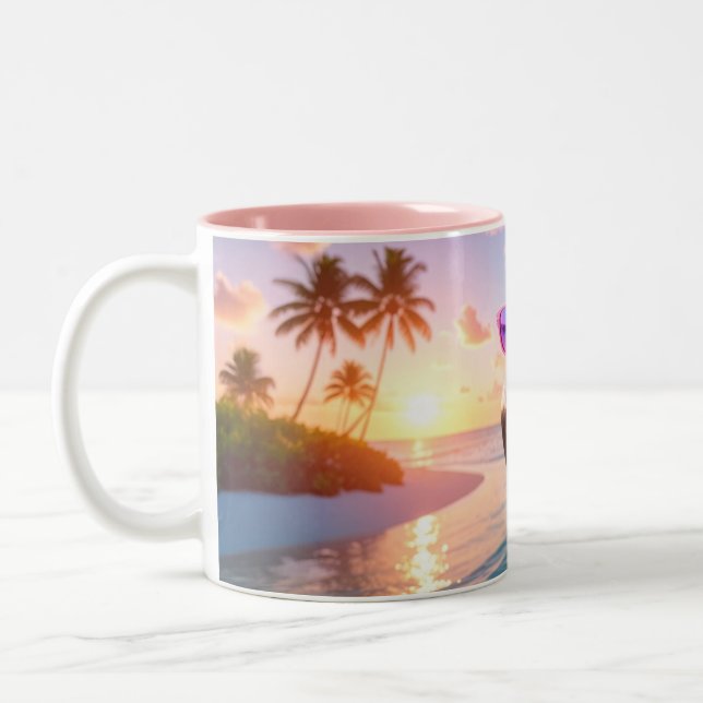 Tasse 2 Couleurs PINK THINKER - Flamingo PINK (Gauche)