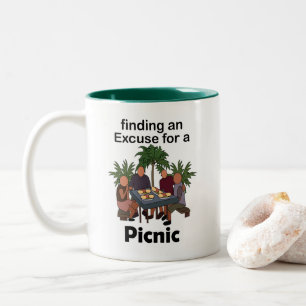 Tasse 2 Couleurs Pique-nique Trouver une excuse pour une fête de pi
