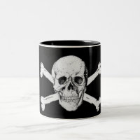 Pirate crâne et os croisés