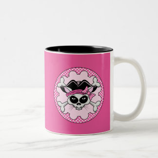Tasse 2 Couleurs Pirate Princess Kitty Skull