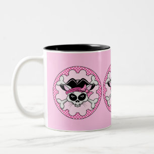 Tasse 2 Couleurs Pirate Princess Kitty Skull