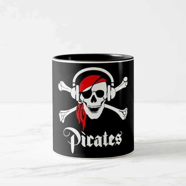 Tasse 2 Couleurs Pirates de musique (Centre)