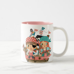 Tasse 2 Couleurs Pirates Girly