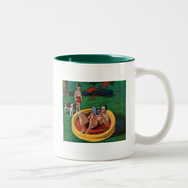 Tasse 2 Couleurs Piscine d'attente (Droit)
