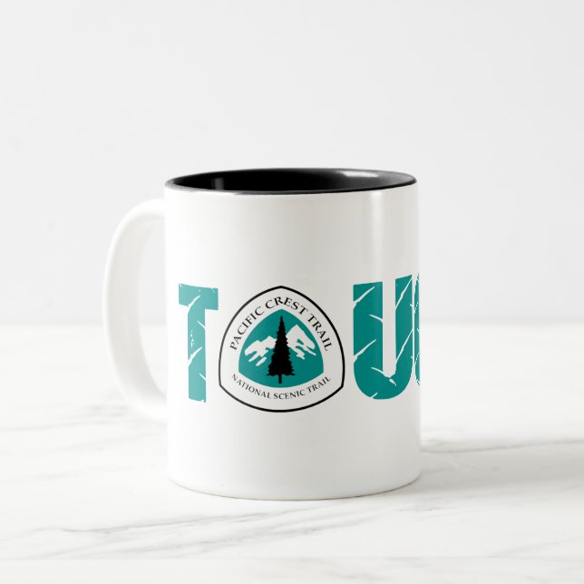 Tasse 2 Couleurs Piste de la crête du Pacifique (Devant gauche)