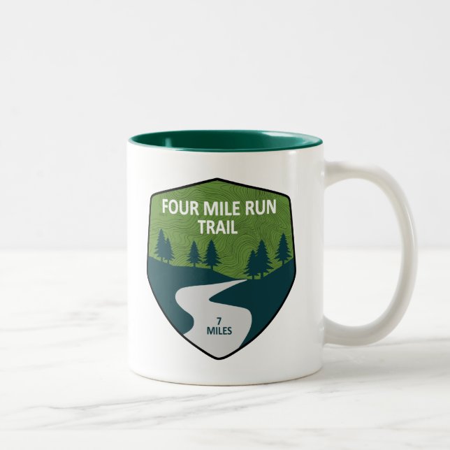 Tasse 2 Couleurs Piste de quatre milles (Droit)