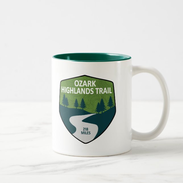 Tasse 2 Couleurs Piste des Hautes-Terres d'Ozark (Droit)