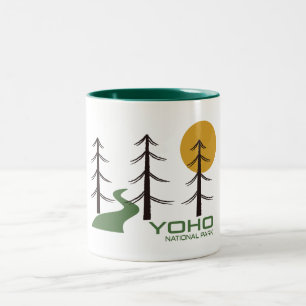 Tasse 2 Couleurs Piste du parc national Yoho