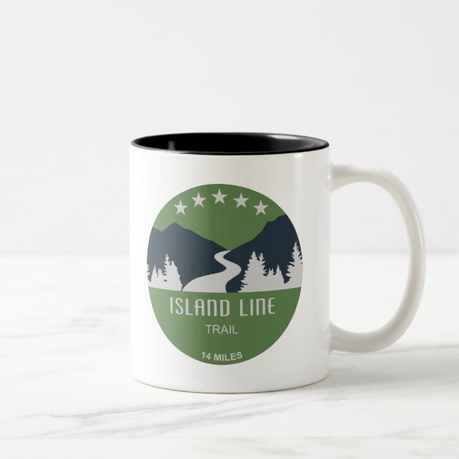 Tasse 2 Couleurs Piste Island Line (Droit)