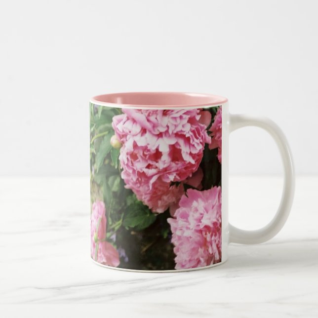 Tasse 2 Couleurs pivoines roses (Droit)