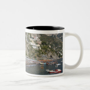 Tasse 2 Couleurs Plage à Positano, Campanie, Italie
