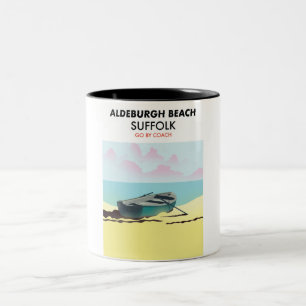 Tasse 2 Couleurs Plage d'Aldeburgh Suffolk