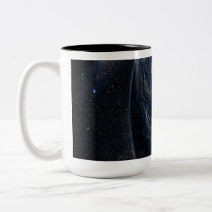 Tasse 2 Couleurs Planète Bleue et Argentée