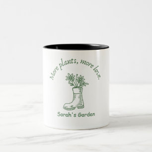 Tasse 2 Couleurs Plante personnalisée Parentale Botanique Personnal